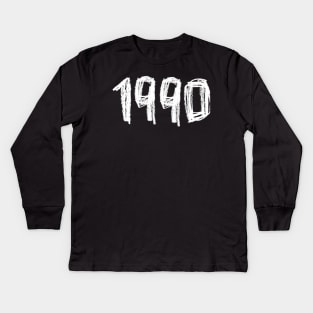 1990 Birthday, Birth Year 1990, Born in 1990 Kids Long Sleeve T-Shirt